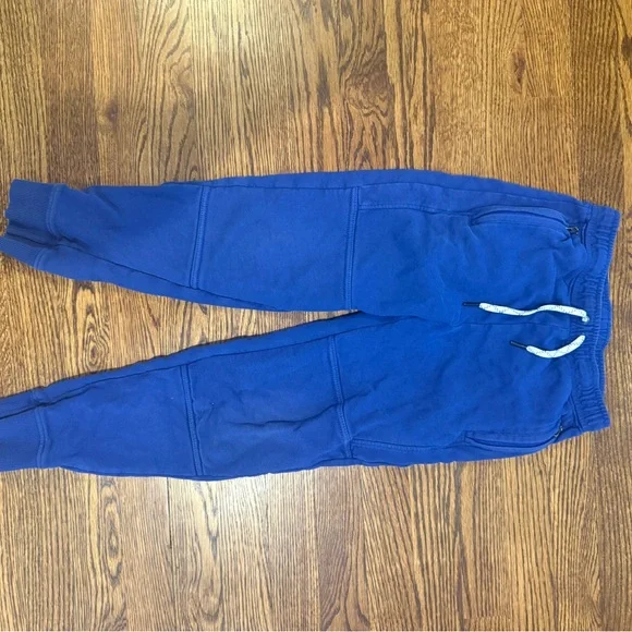 Hanna Andersson Slim Fit French Terry Double Knee Sweatpants, 130 cm/ US 8 - Picture 3 of 6